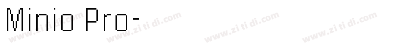 Minio Pro字体转换